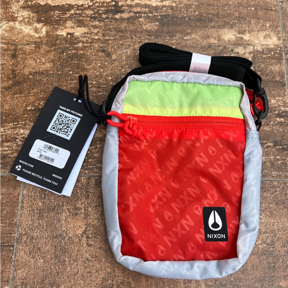 NEW Nixon Multi Colored Neon Stash Bag